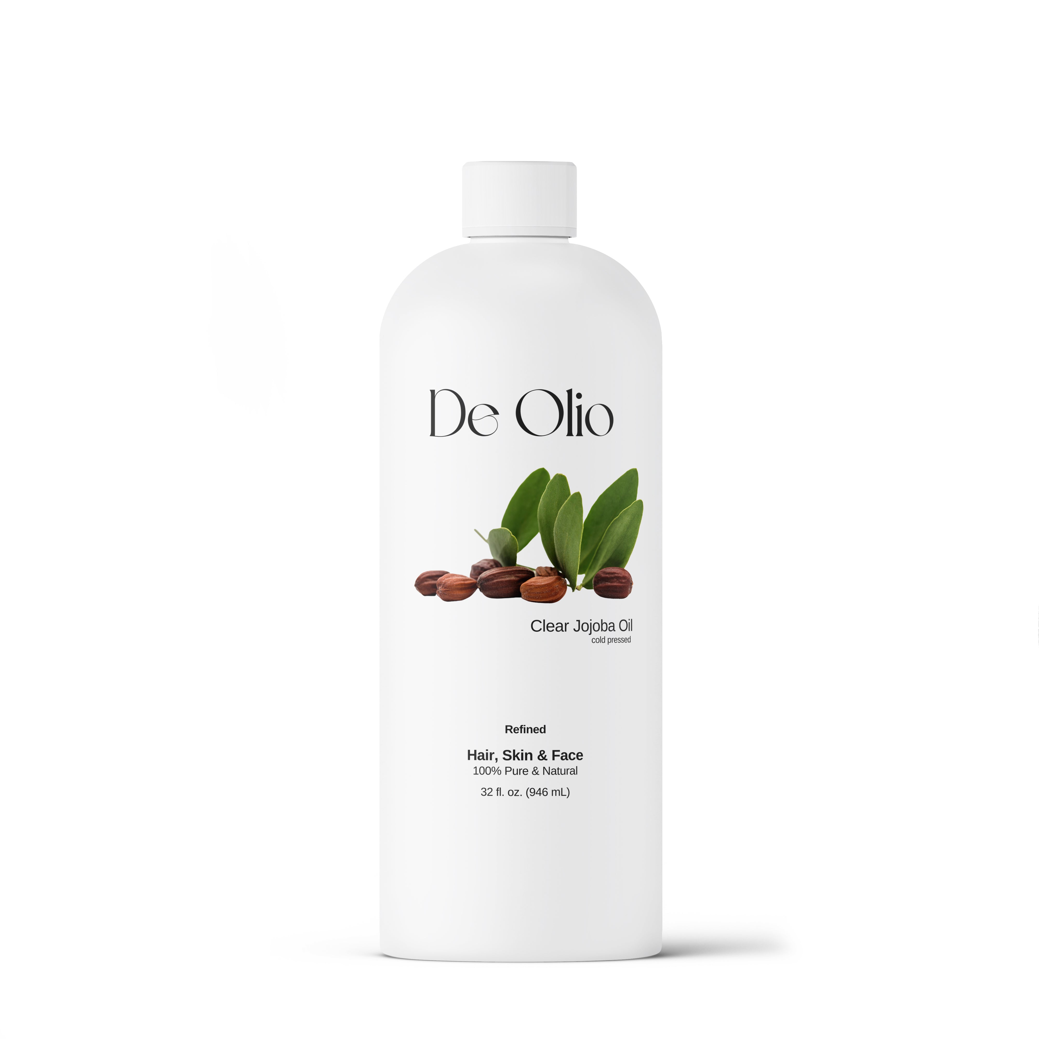 De Olio | Clear Jojoba Oil | 100% Pure & Natural | Face, Hair and Body | Cold Pressed | Soap Making & Massage | Carrier Oils…