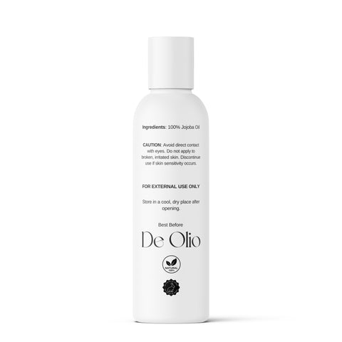 De Olio | Clear Jojoba Oil | 100% Pure & Natural | Face, Hair and Body | Cold Pressed | Soap Making & Massage | Carrier Oils…